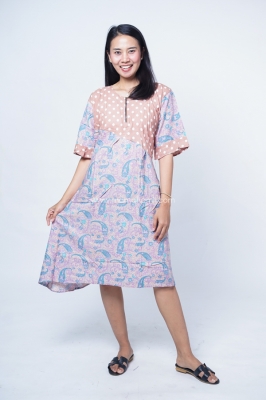Baju Hamil Daster Tidur Payung Hitam Manis BUSUI Friendly Lola Daster - DS 514